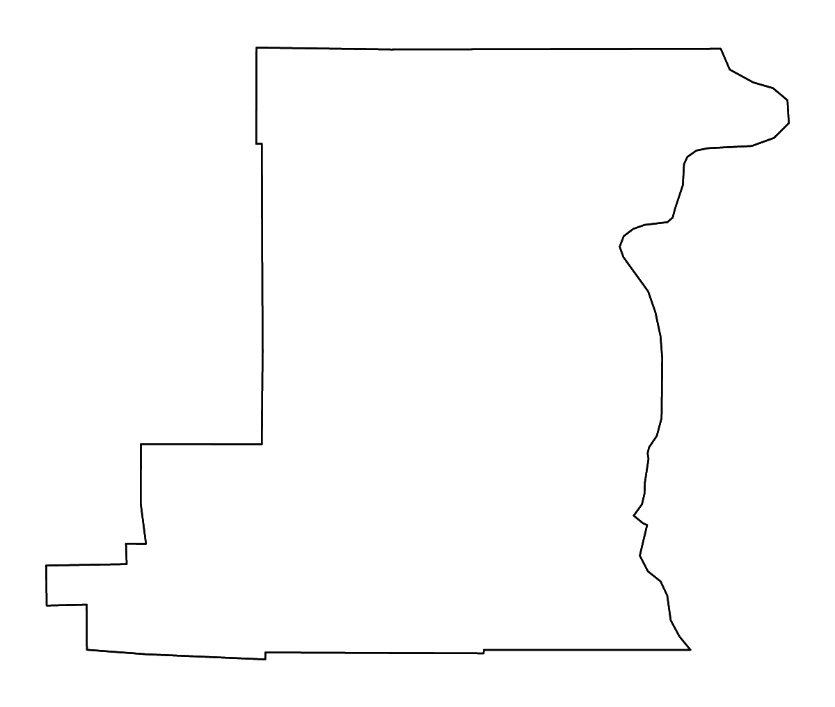 Mapa de contorno de Benton, Oregon con ríos.