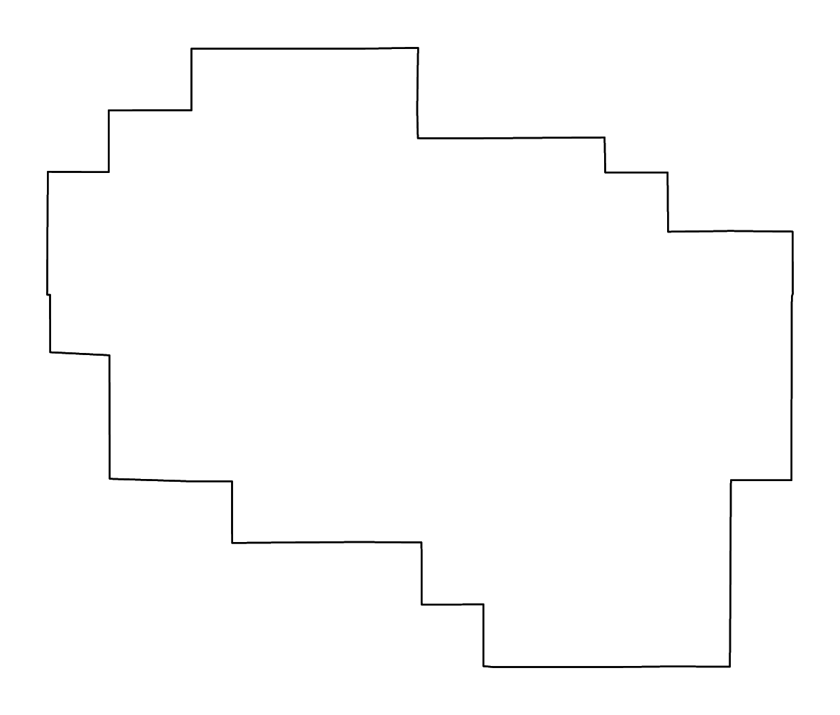 Mapa de contorno de Crook, Oregon con ríos.