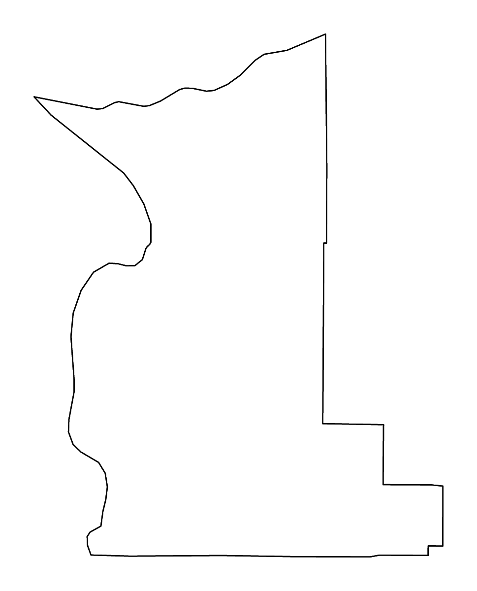 Mapa de contorno de Gilliam, Oregon con ríos.