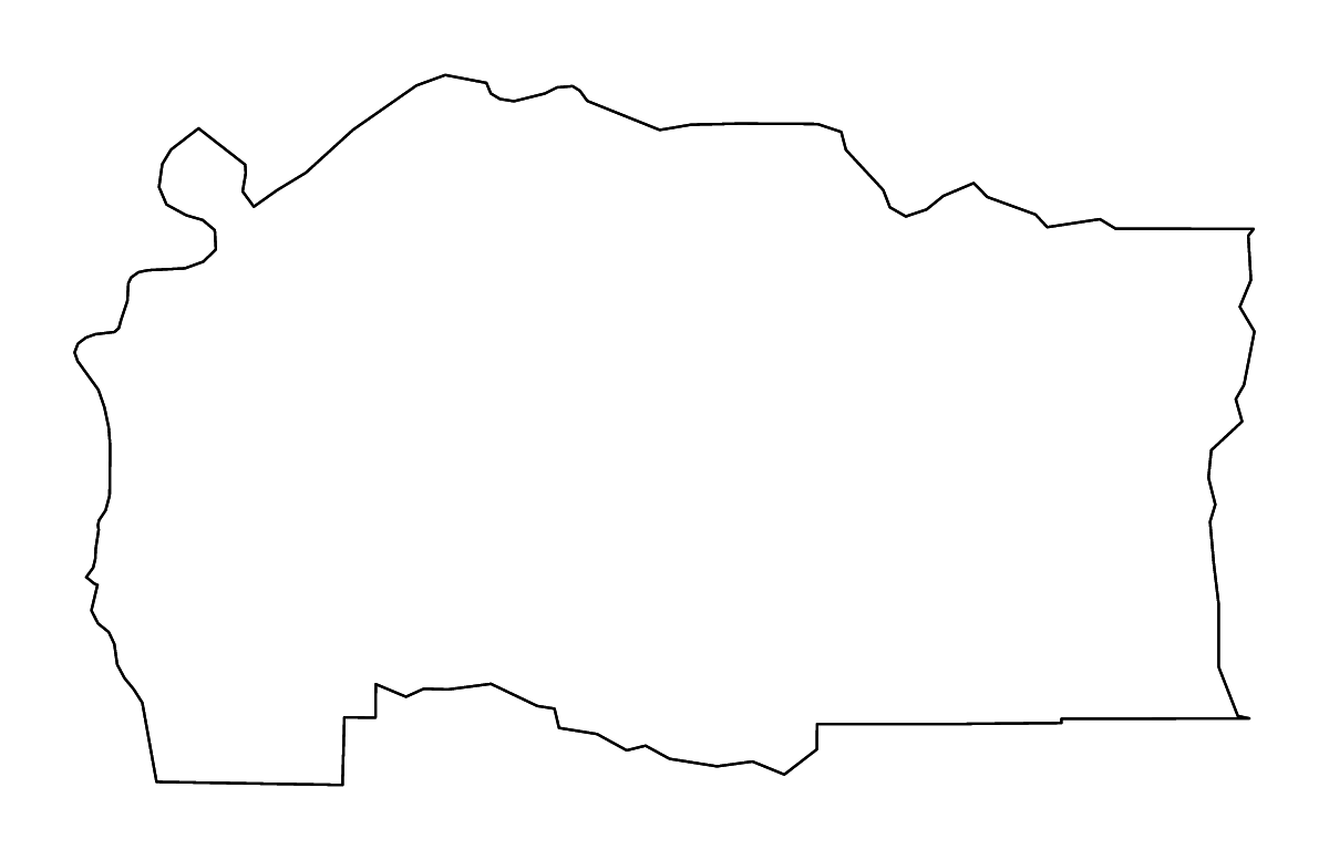 Mapa de contorno de Linn, Oregon con ríos.