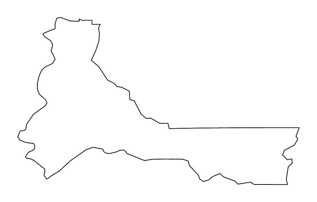 Mapa de contorno de Marion, Oregon con ríos.
