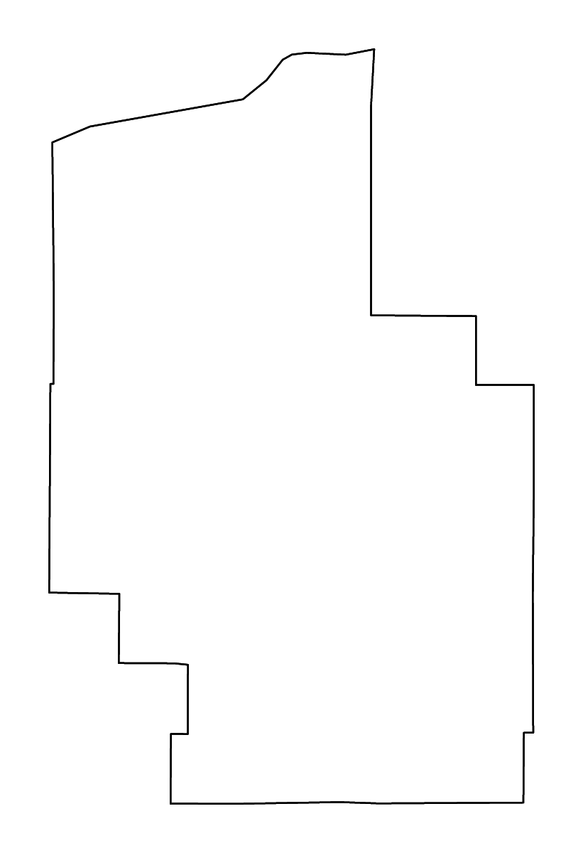 Mapa de contorno de Morrow, Oregon con ríos.