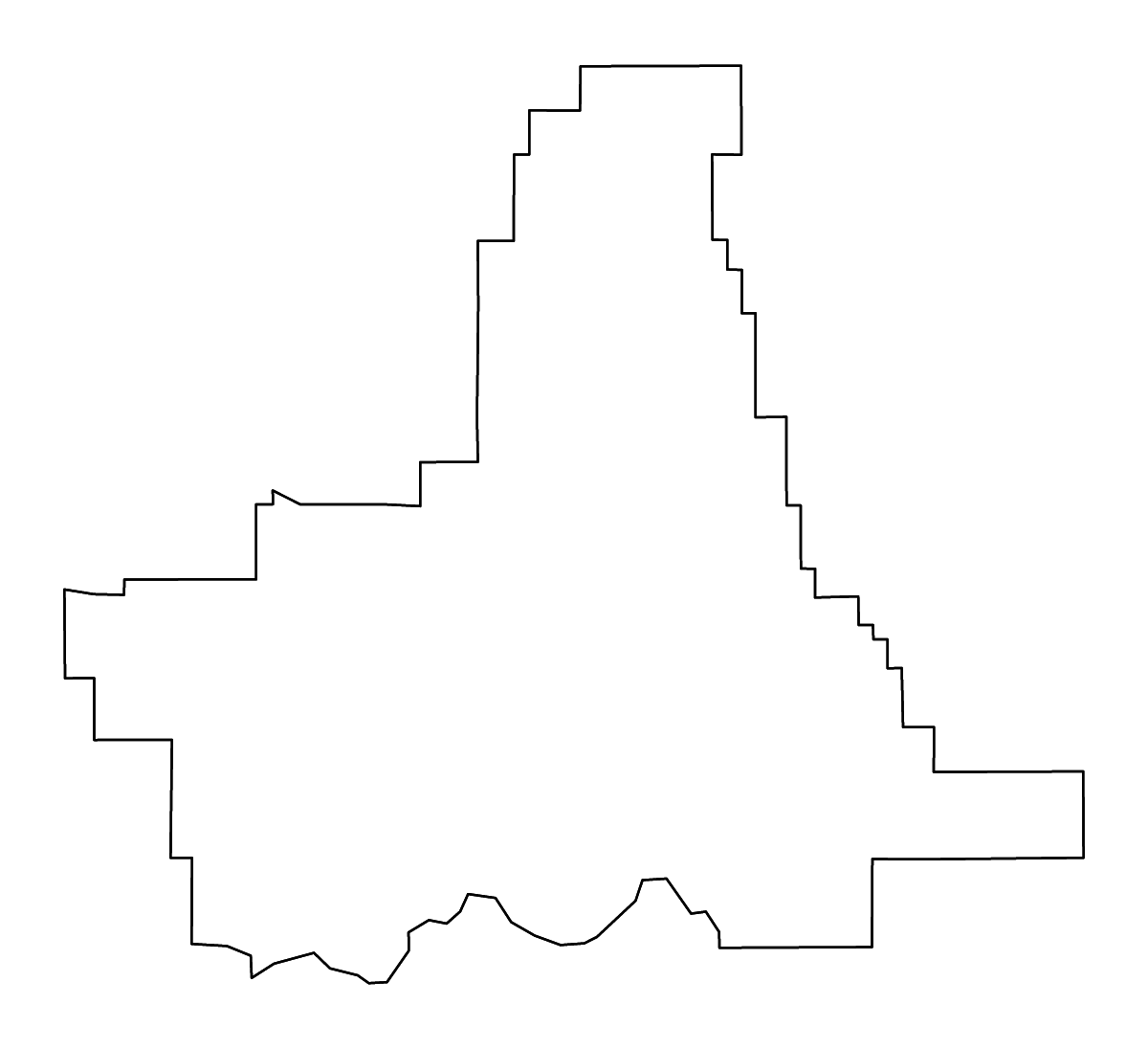 Mapa de contorno de Union, Oregon con ríos.