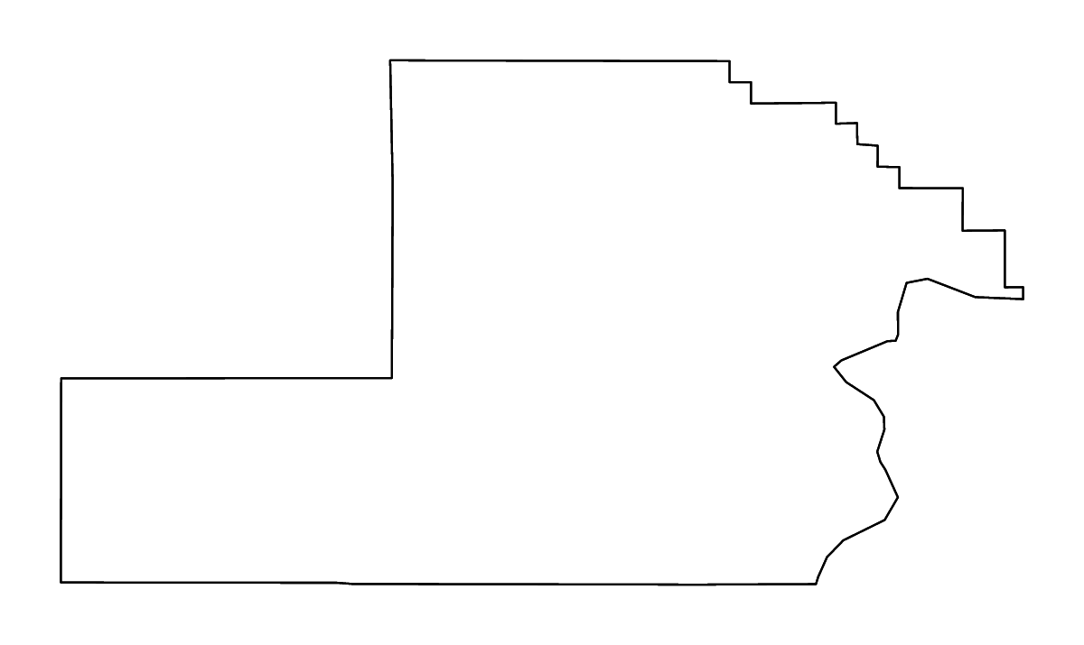 Mapa de contorno de Yamhill, Oregon con ríos.