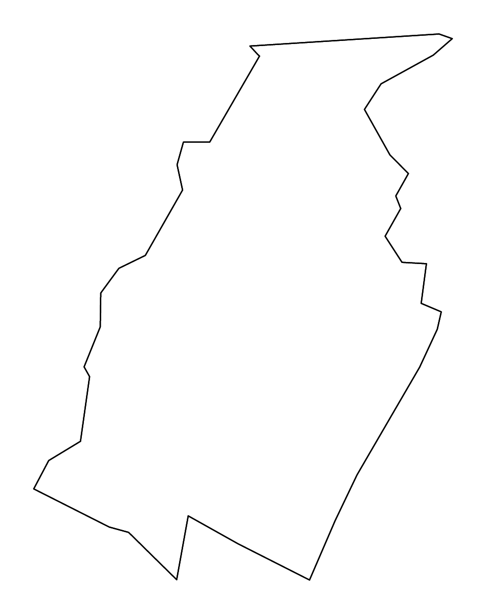 Mapa de contorno de Blair, Pennsylvania con ríos.