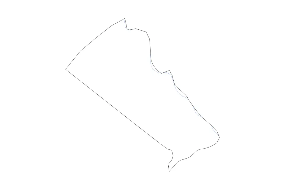 Carte de Bucks, Pennsylvania de type contour et rivières pour Amérique du Nord, montrant contour et rivières avec des limites nettes.