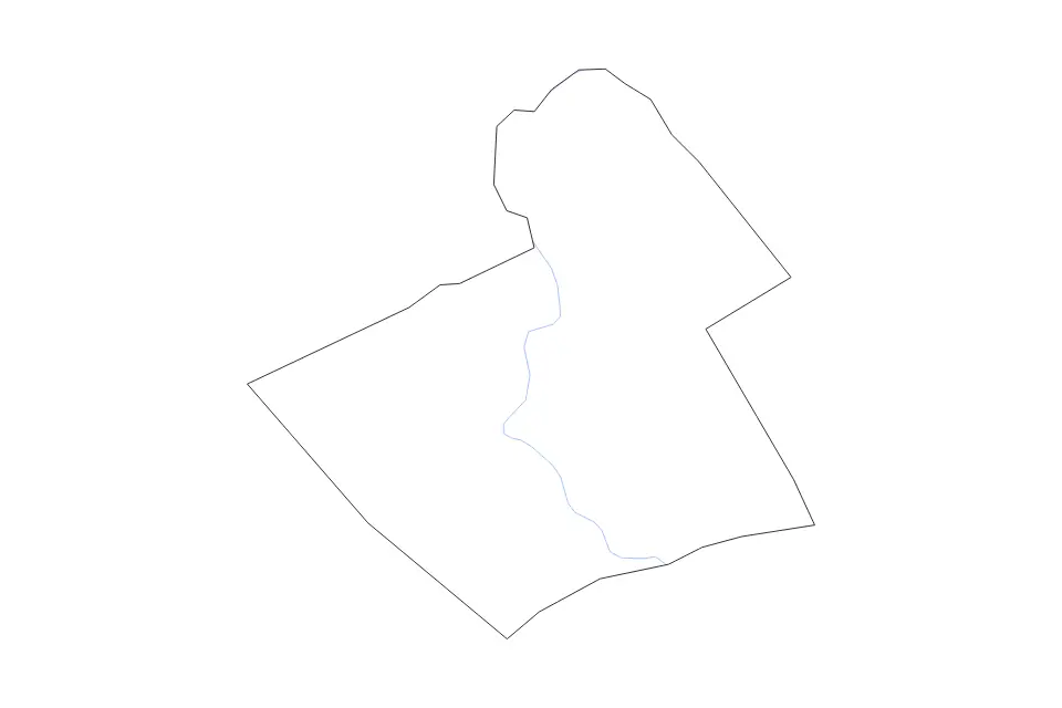 Outline map of Carbon County, Pennsylvania with subdivision borders and rivers.