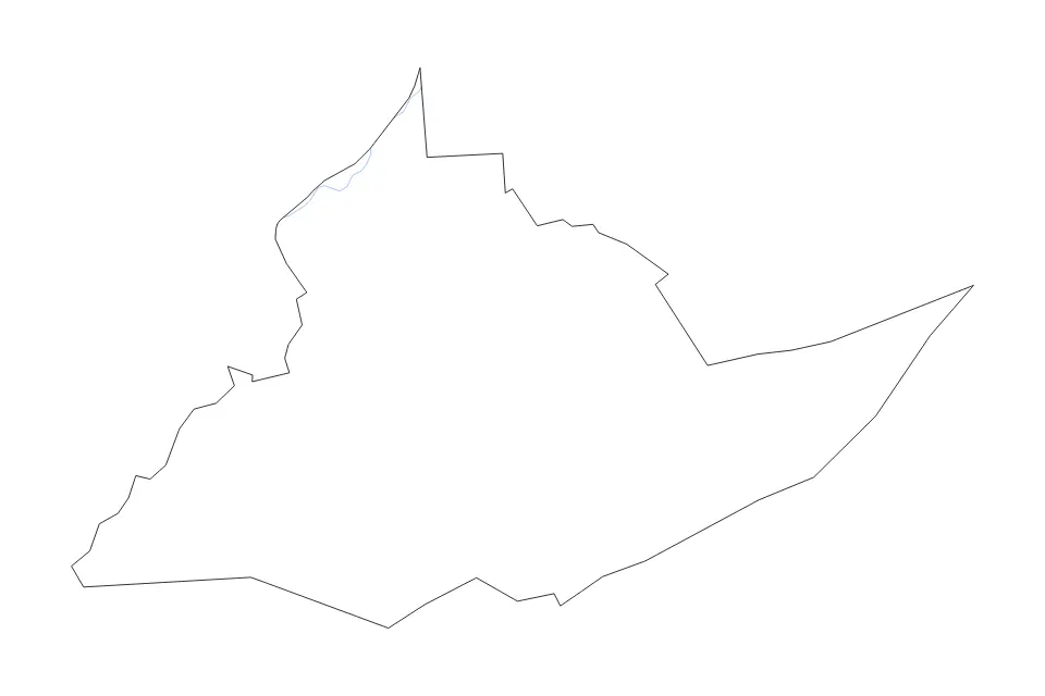 Carte de Centre, Pennsylvania de type contour et rivières pour Amérique du Nord, montrant contour et rivières avec des limites nettes.
