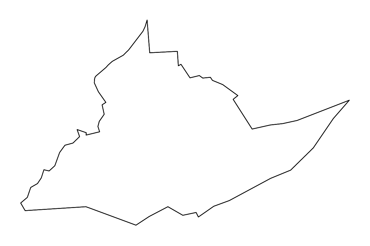 Mapa de contorno de Centre, Pennsylvania con ríos.