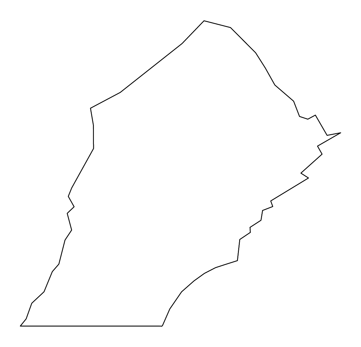 Mapa de contorno de Chester, Pennsylvania con ríos.