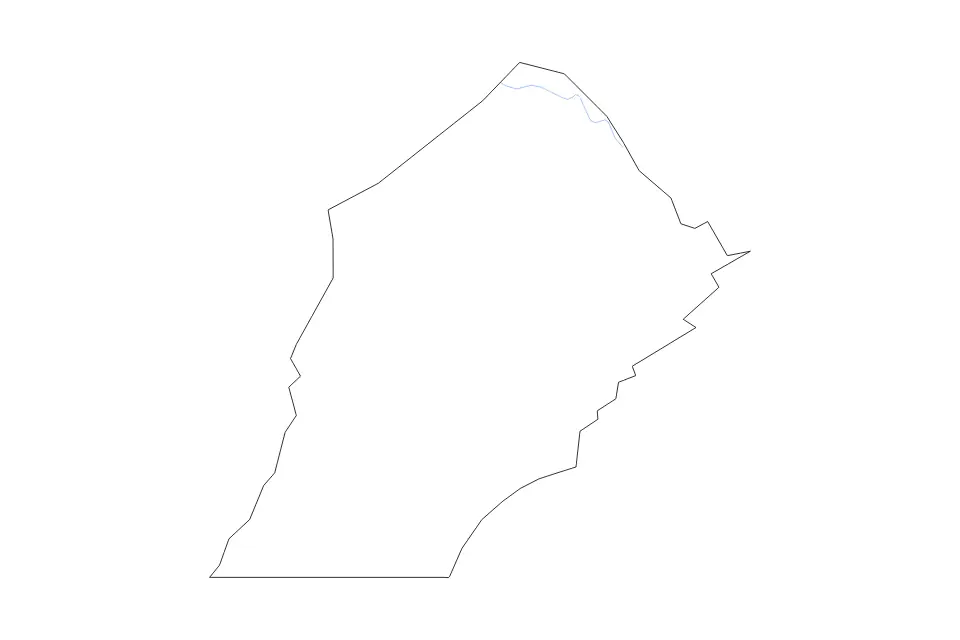 Mapa de Chester, Pennsylvania de tipo contorno y ríos para América del Norte, con contorno y ríos con límites limpios.