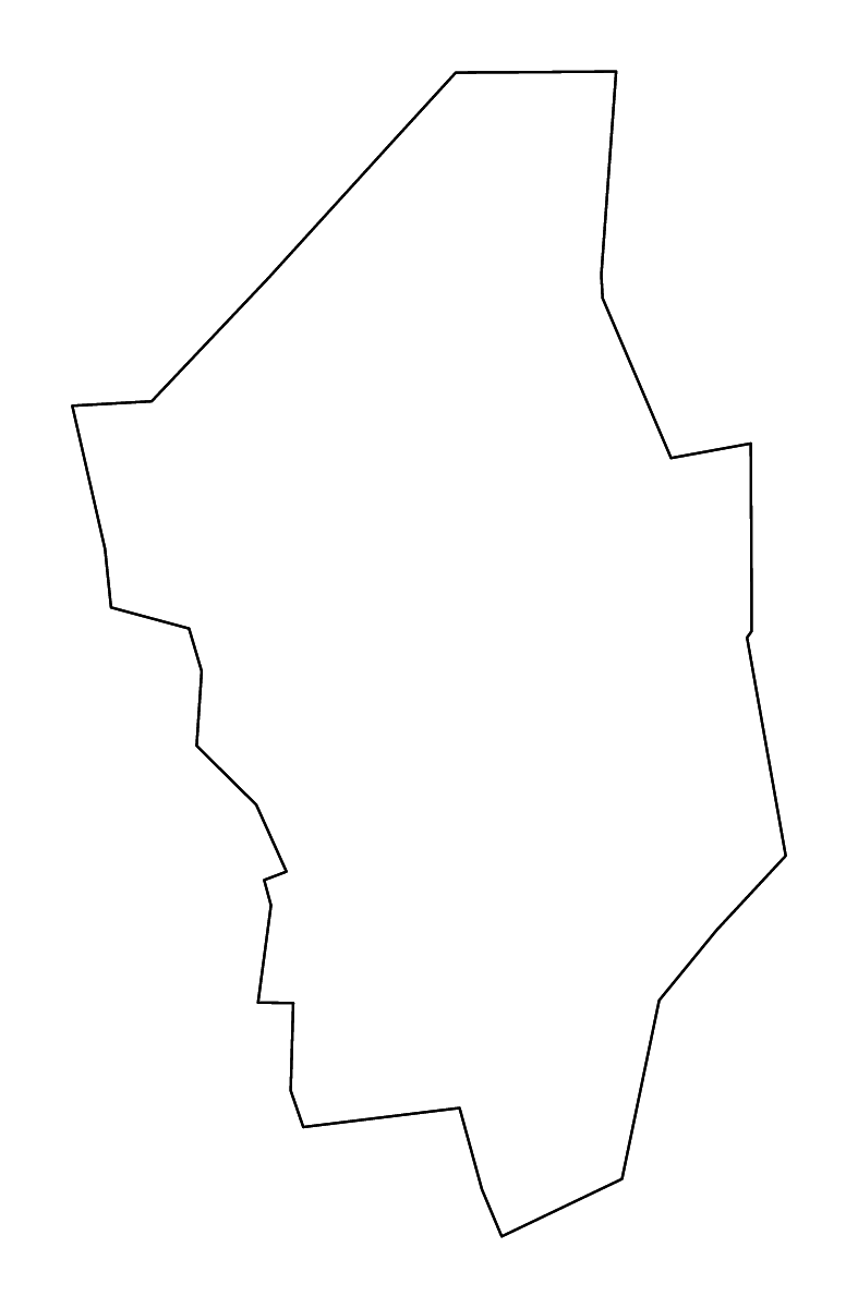 Mapa de contorno de Columbia, Pennsylvania con ríos.