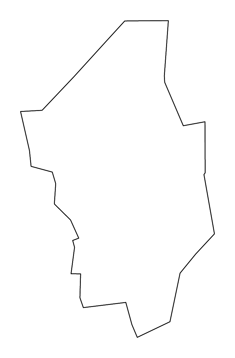 Mapa de contorno de Columbia, Pennsylvania con ríos.