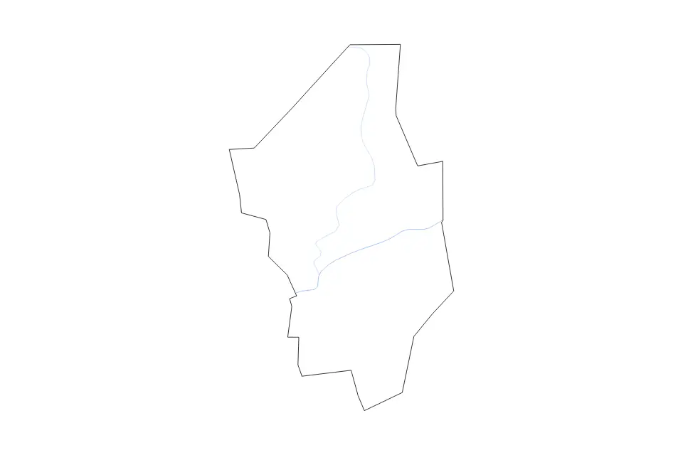 Carte de Columbia, Pennsylvania de type contour et rivières pour Amérique du Nord, montrant contour et rivières avec des limites nettes.