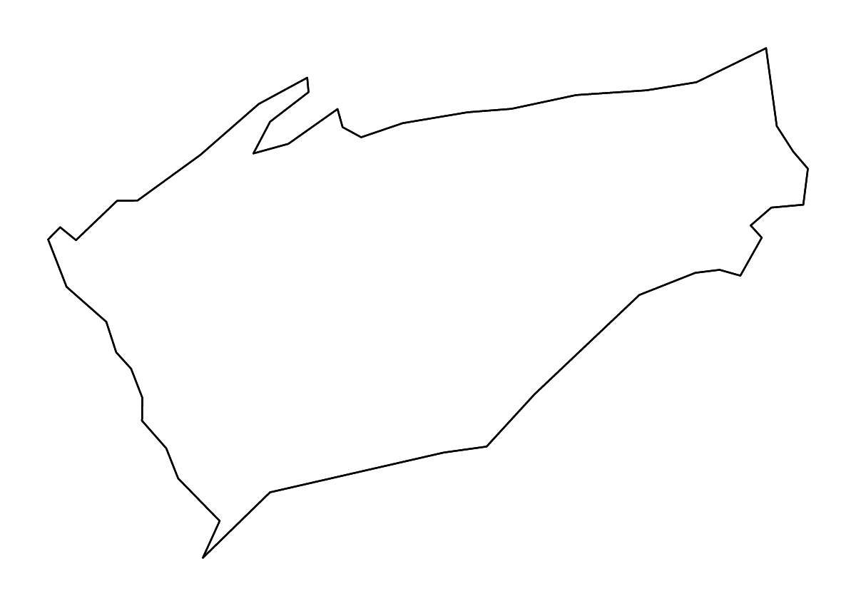 Mapa de contorno de Cumberland, Pennsylvania con ríos.