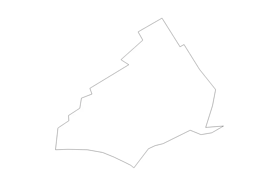 Carte de Delaware, Pennsylvania de type contour pour Amérique du Nord, montrant contour avec des limites nettes.