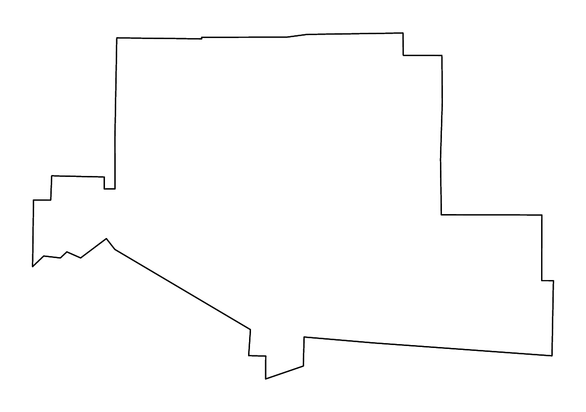 Mapa de contorno de Elk, Pennsylvania con ríos.