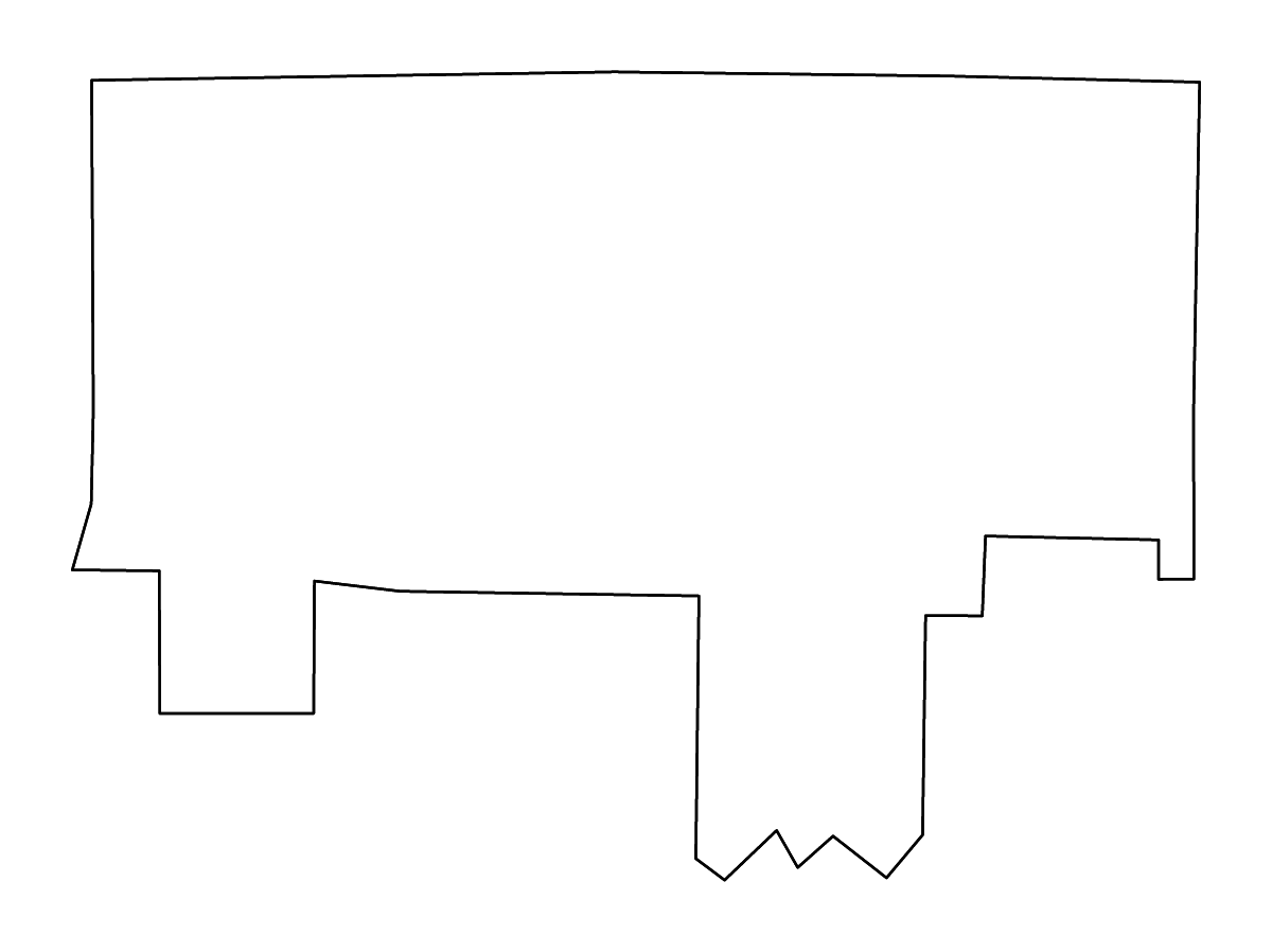 Carte de contour de Forest, Pennsylvania avec rivières.