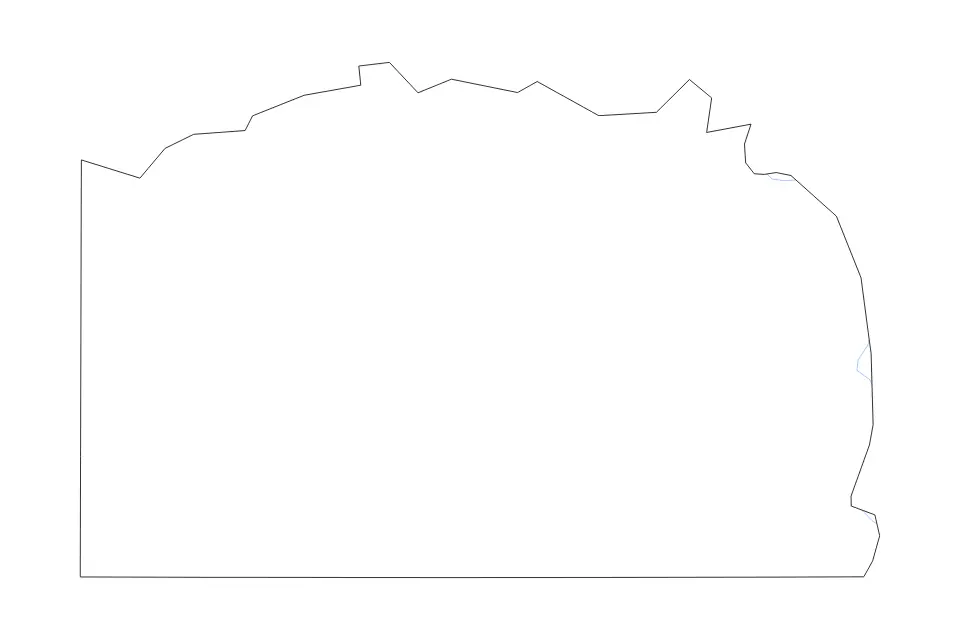 Mapa de Greene, Pennsylvania de tipo contorno y ríos para América del Norte, con contorno y ríos con límites limpios.