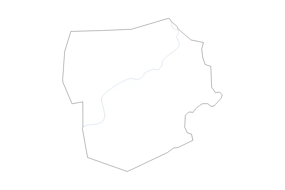 Carte de Luzerne, Pennsylvania de type contour et rivières pour Amérique du Nord, montrant contour et rivières avec des limites nettes.