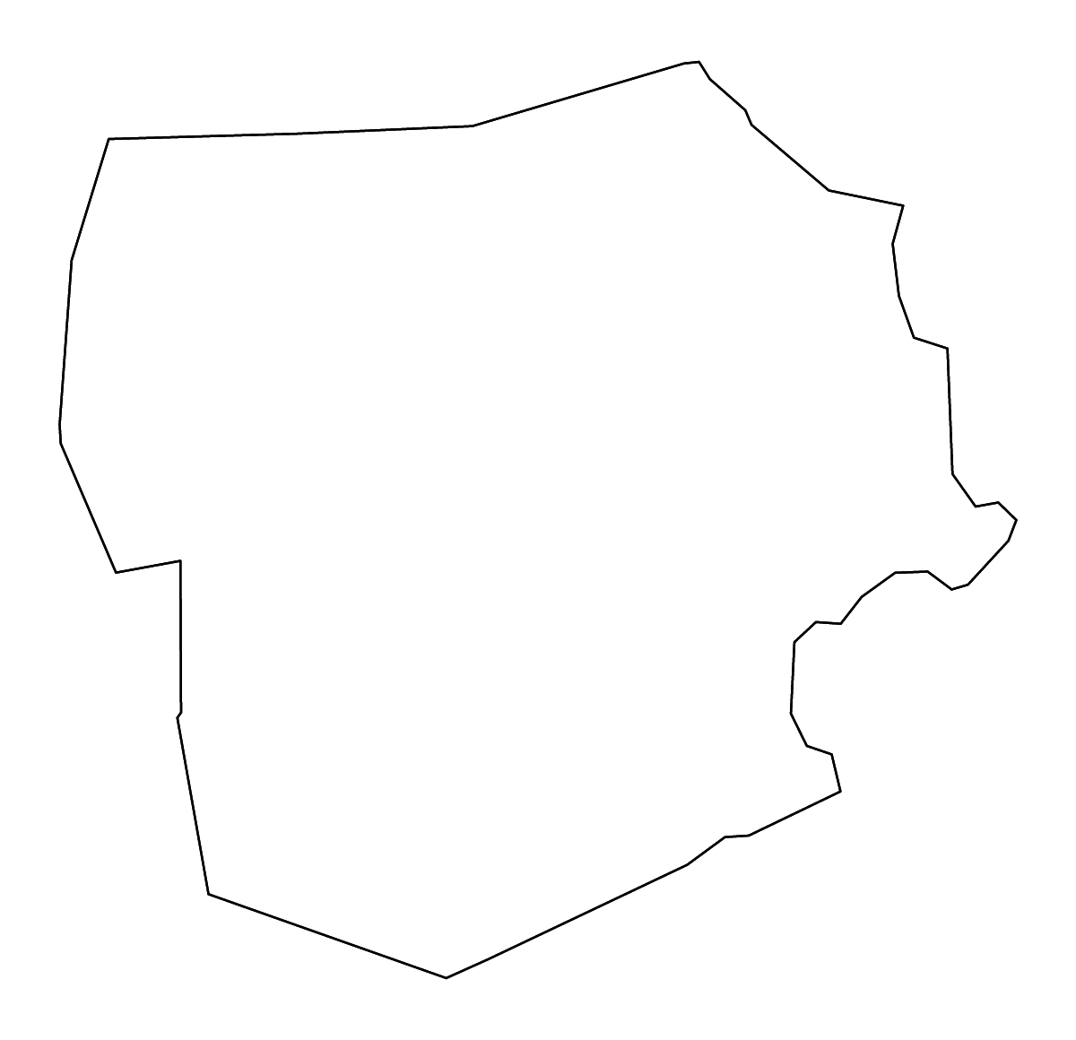 Mapa de contorno de Luzerne, Pennsylvania con ríos.