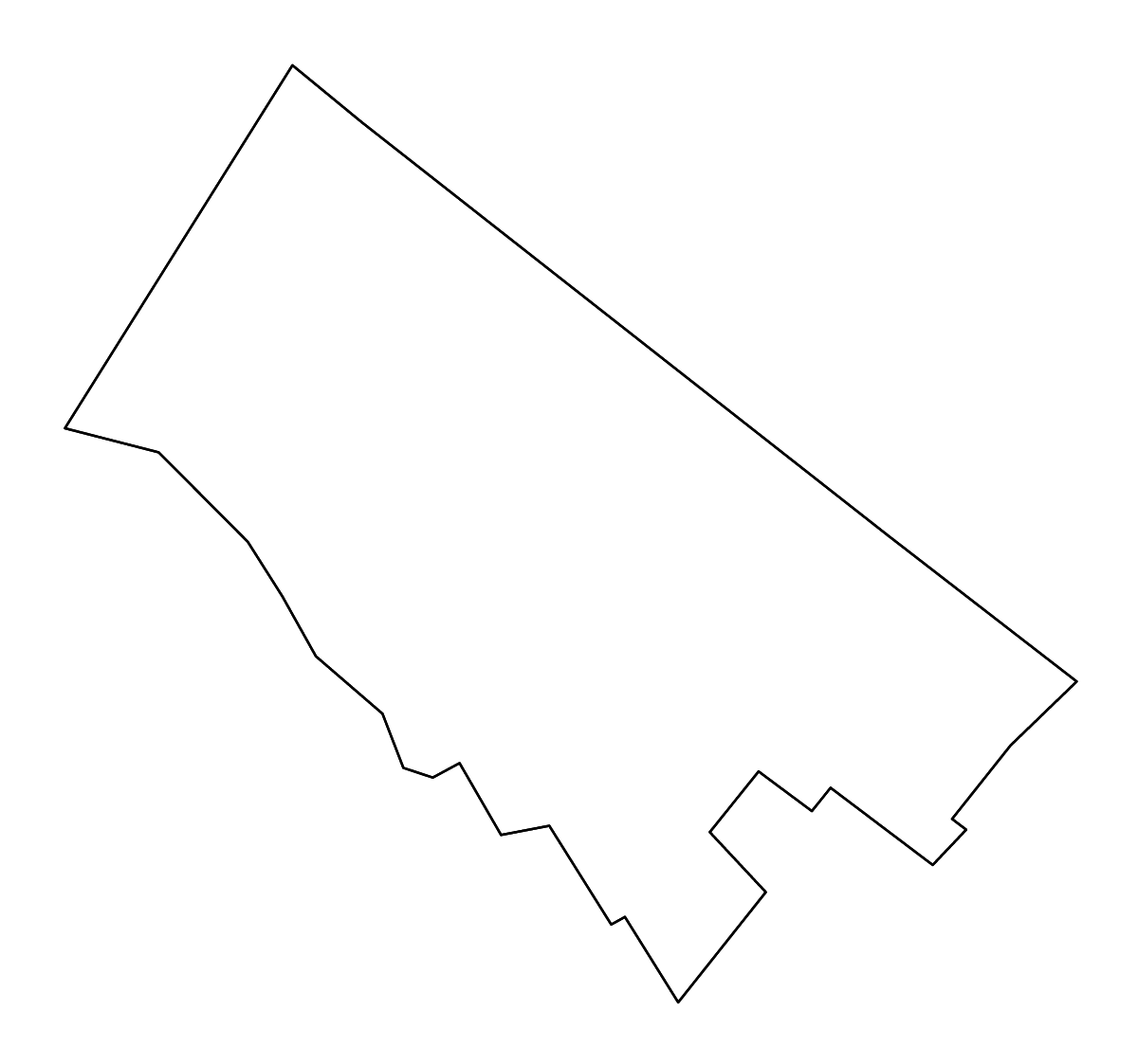 Mapa de contorno de Montgomery, Pennsylvania con ríos.