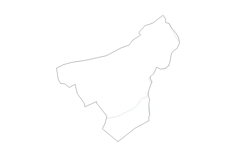 Mapa de Northampton, Pennsylvania de tipo contorno y ríos para América del Norte, con contorno y ríos con límites limpios.