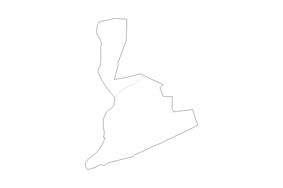 Mapa de Northumberland, Pennsylvania de tipo contorno y ríos para América del Norte, con contorno y ríos con límites limpios.