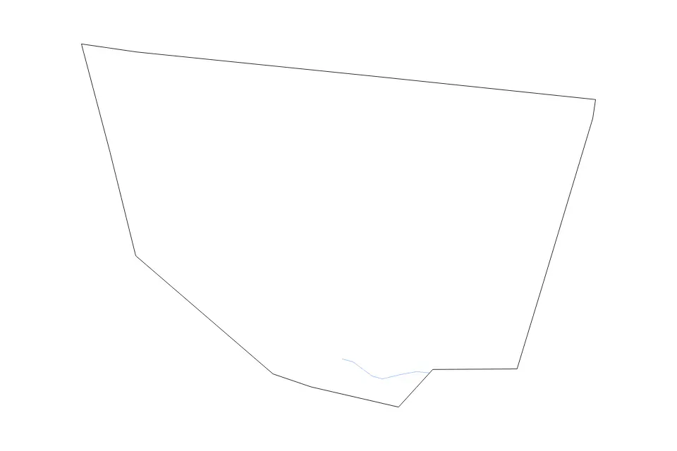 Carte de Sullivan, Pennsylvania de type contour et rivières pour Amérique du Nord, montrant contour et rivières avec des limites nettes.