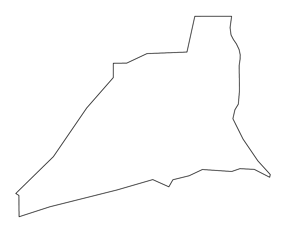 Mapa de contorno de Union, Pennsylvania con ríos.