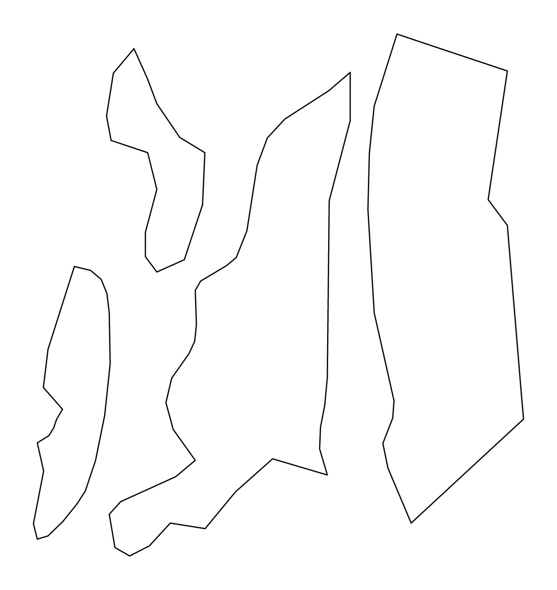 Carte de contour de Newport, Rhode Island.