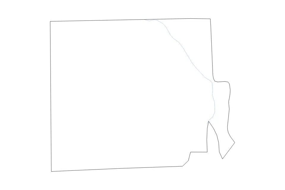 Mapa de Providence, Rhode Island de tipo contorno y ríos para América del Norte, con contorno y ríos con límites limpios.