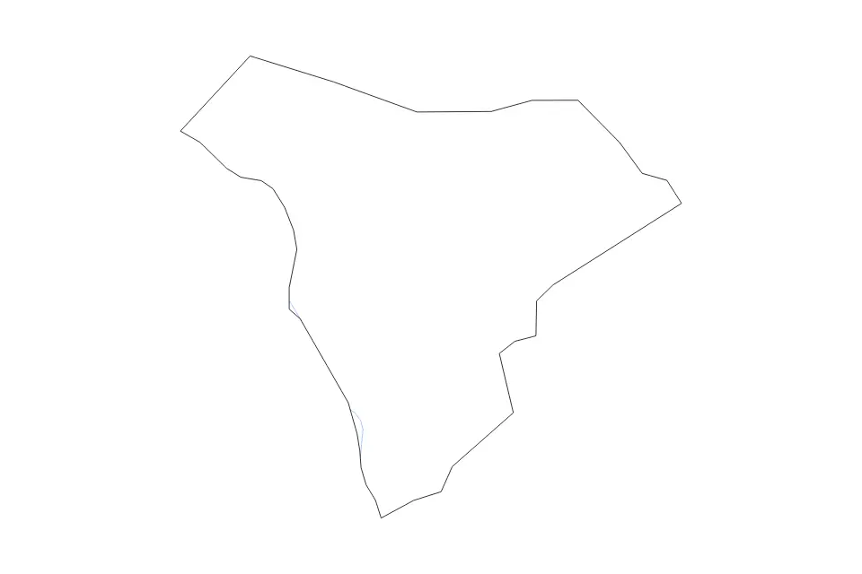 Outline map of Allendale County, South Carolina with subdivision borders and rivers.