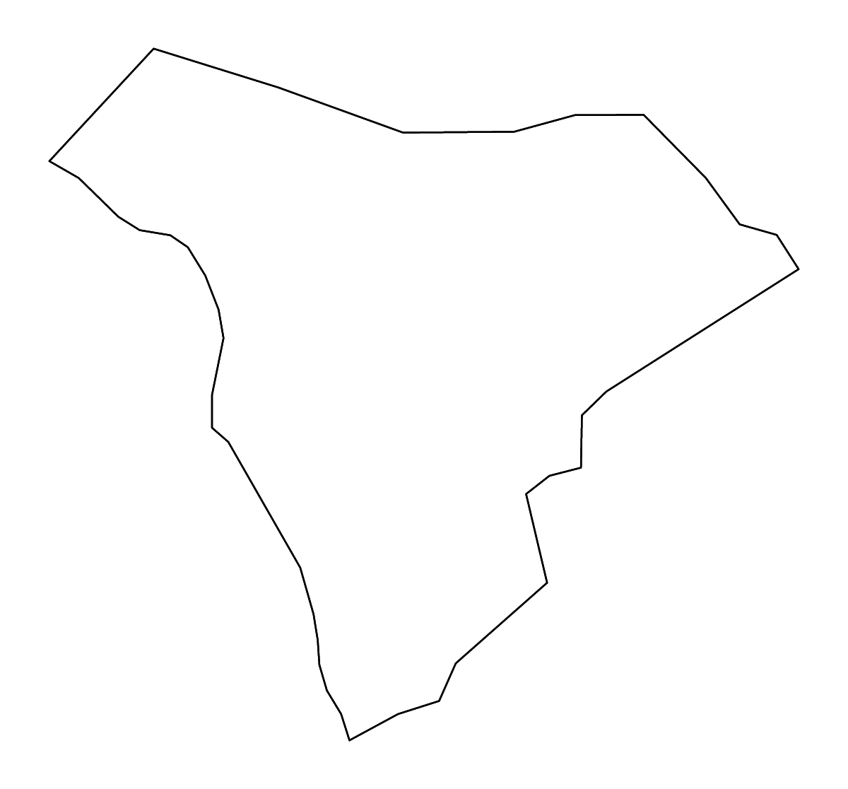 Carte de contour de Allendale, South Carolina avec rivières.