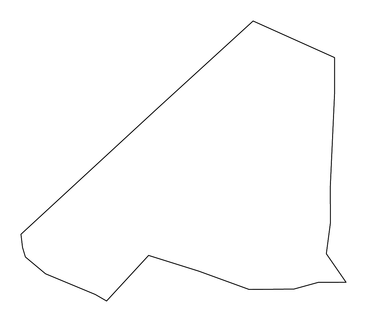 Mapa de contorno de Barnwell, South Carolina con ríos.
