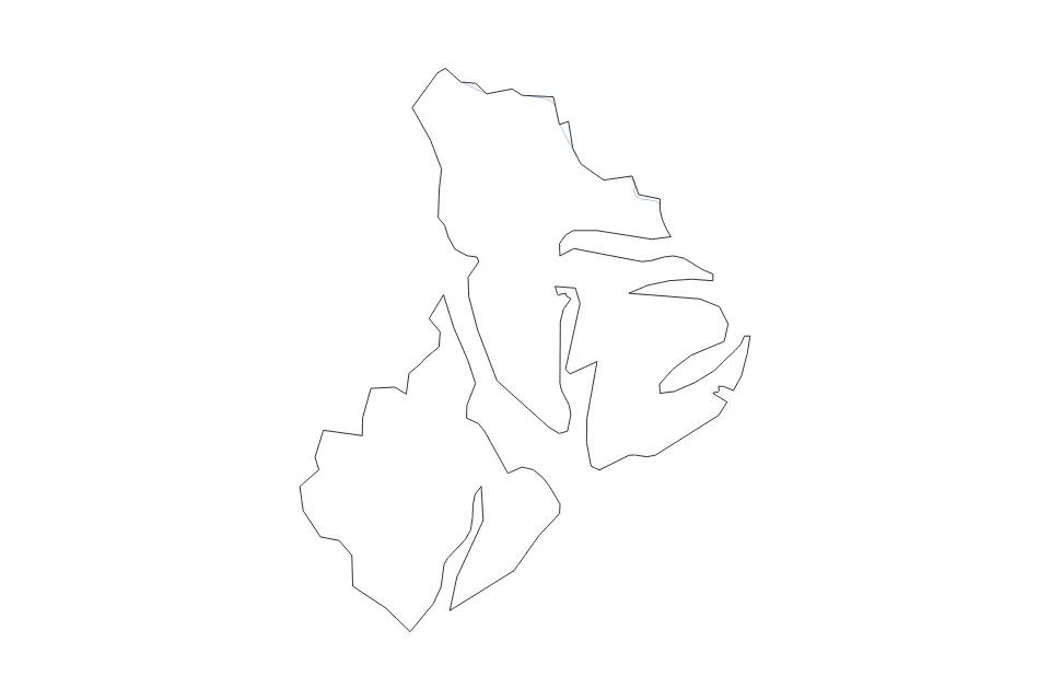 Mapa de Beaufort, South Carolina de tipo contorno y ríos para América del Norte, con contorno y ríos con límites limpios.