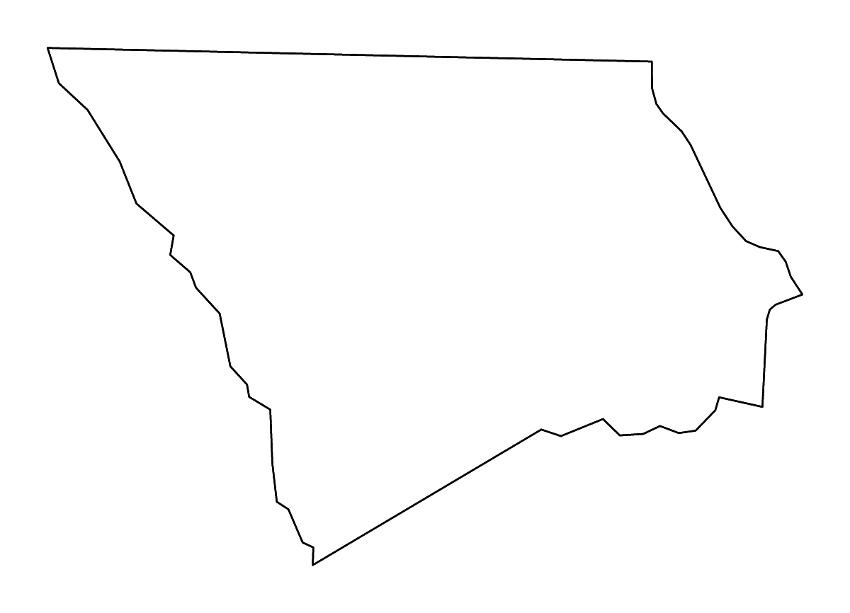 Mapa de contorno de Chesterfield, South Carolina con ríos.