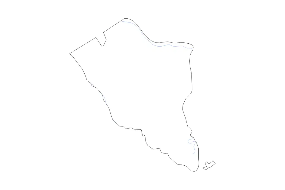 Carte de Colleton, South Carolina de type contour et rivières pour Amérique du Nord, montrant contour et rivières avec des limites nettes.