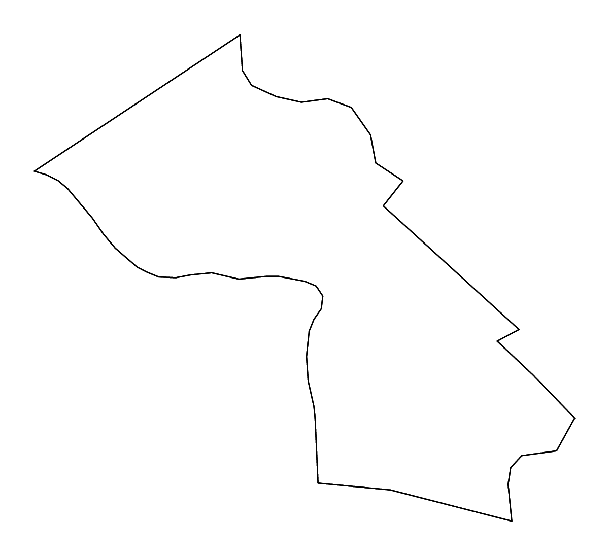 Mapa de contorno de Dorchester, South Carolina con ríos.