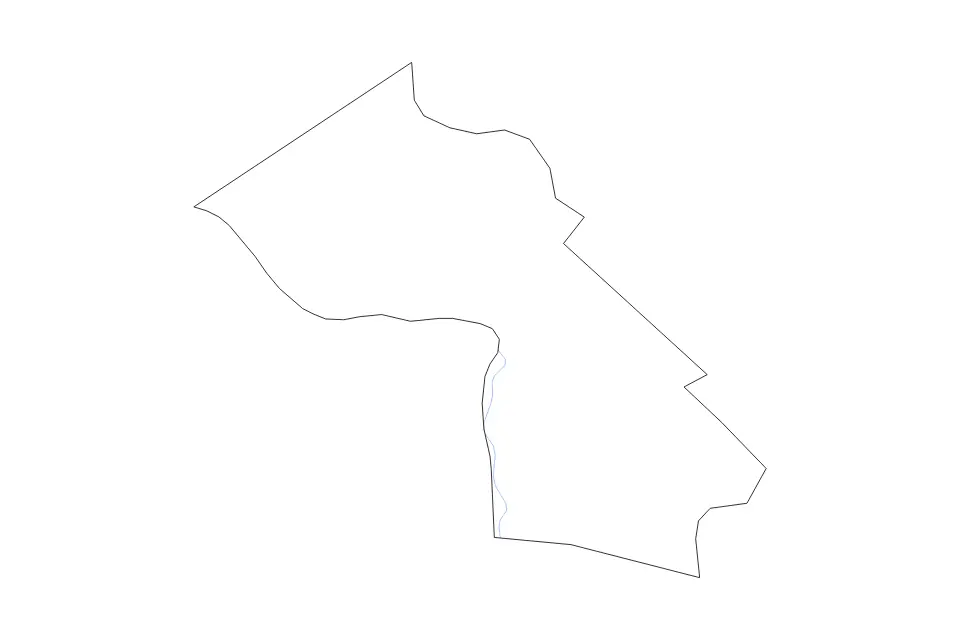 Mapa de Dorchester, South Carolina de tipo contorno y ríos para América del Norte, con contorno y ríos con límites limpios.