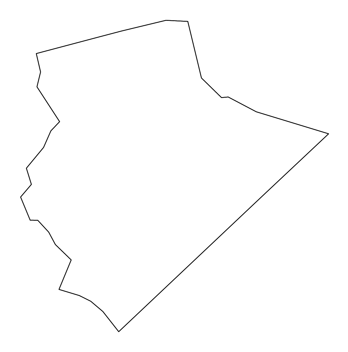 Mapa de contorno de Edgefield, South Carolina con ríos.