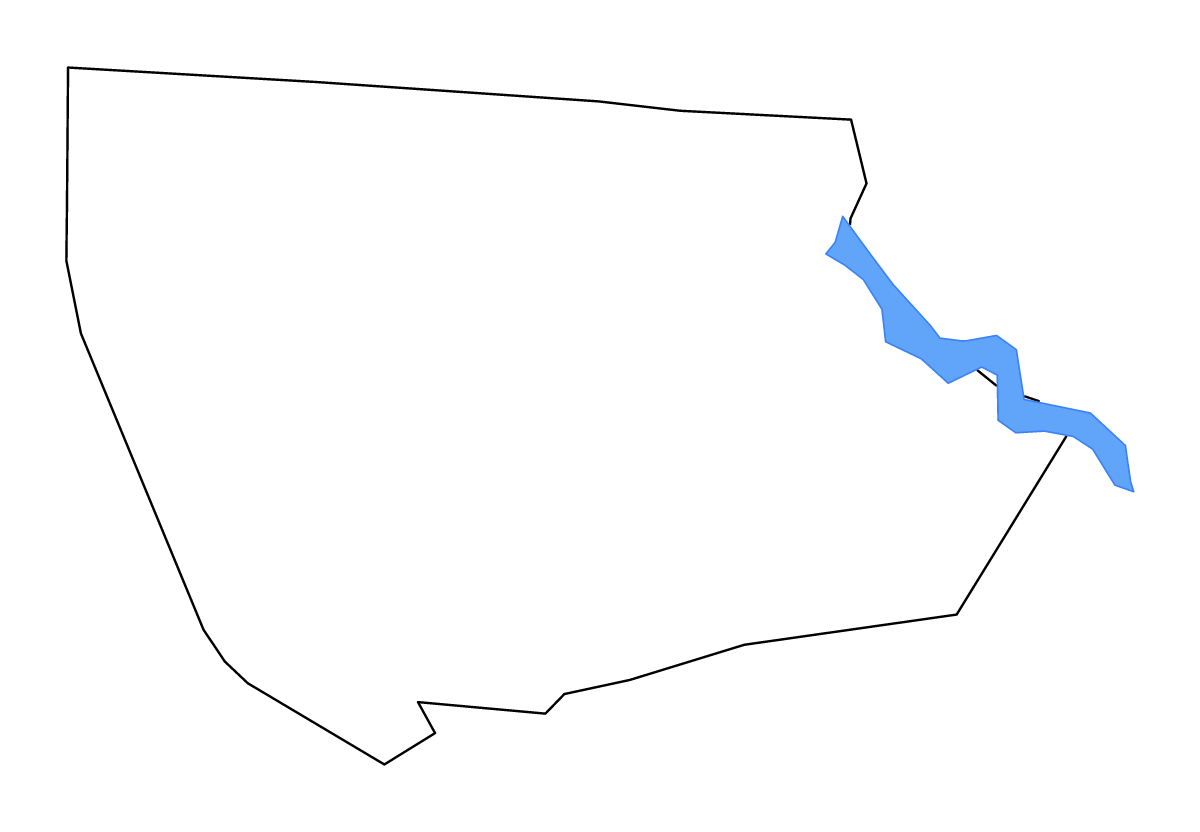 Mapa de contorno de Fairfield, South Carolina con lagos y ríos.