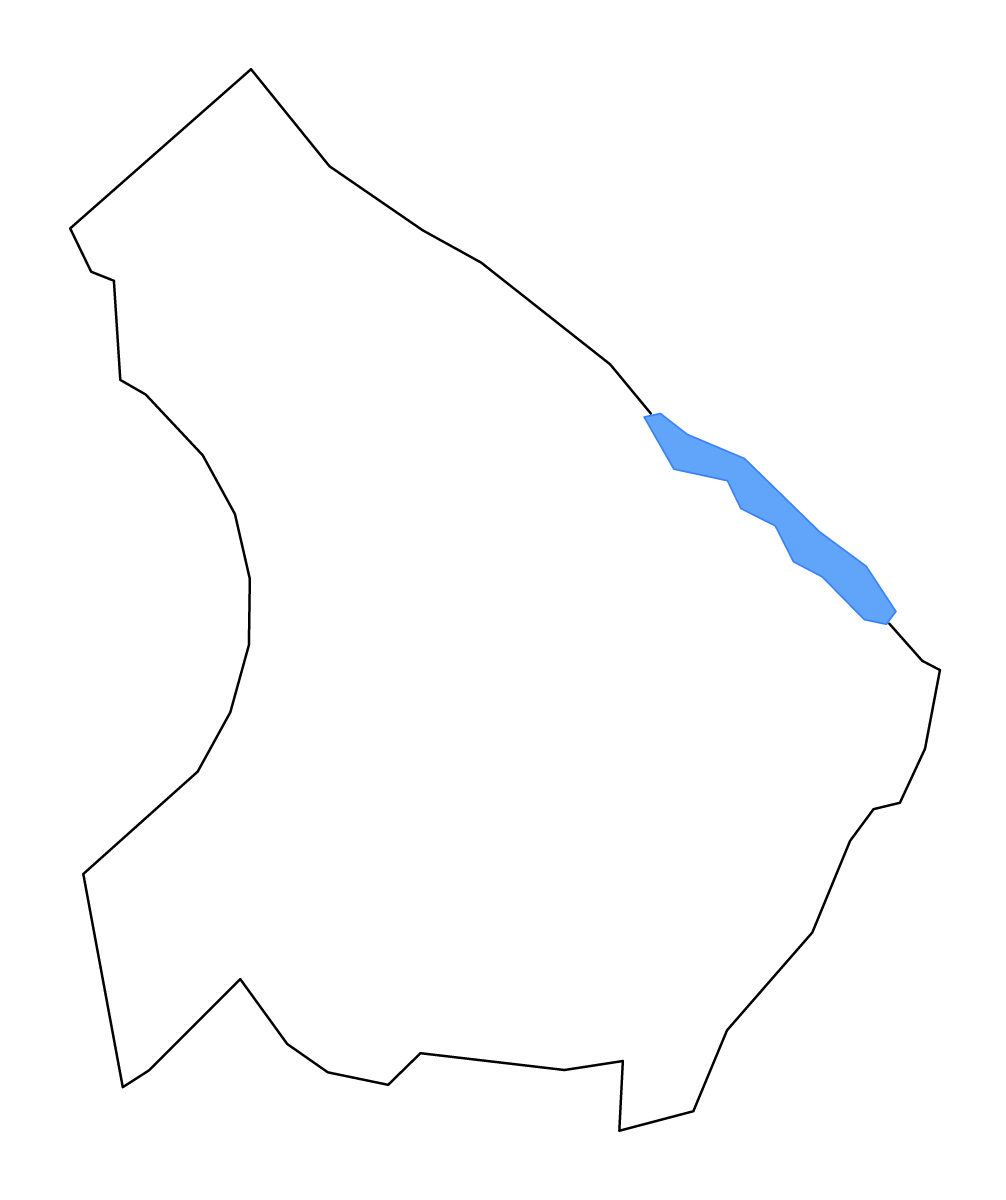Mapa de contorno de Greenwood, South Carolina con lagos y ríos.