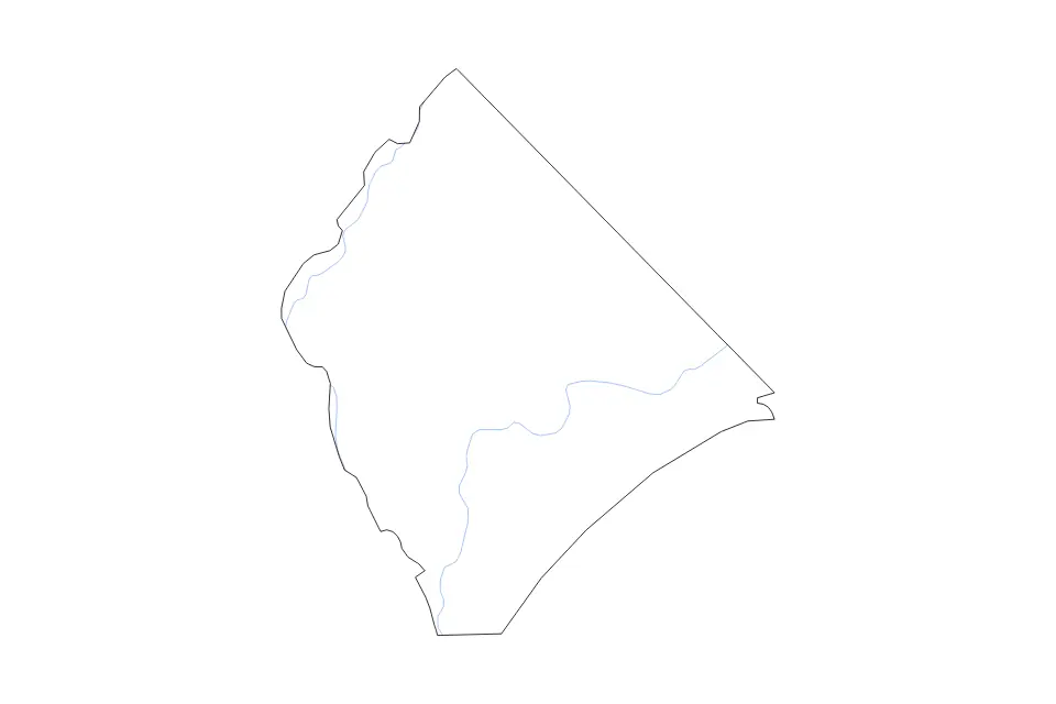 Carte de Horry, South Carolina de type contour et rivières pour Amérique du Nord, montrant contour et rivières avec des limites nettes.