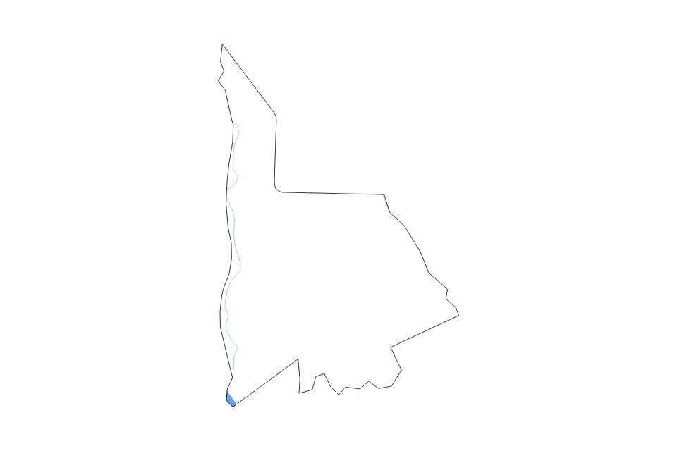 Outline map of Lancaster County, South Carolina with subdivision borders and major lakes and rivers.