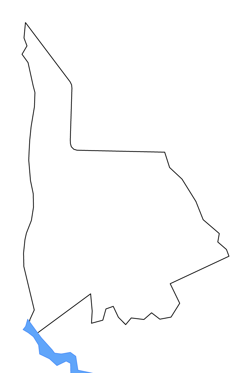Mapa de contorno de Lancaster, South Carolina con lagos y ríos.