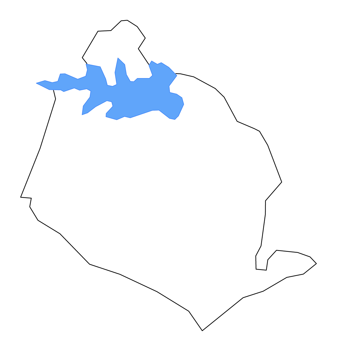Carte de contour de Lexington, South Carolina avec lacs et rivières.