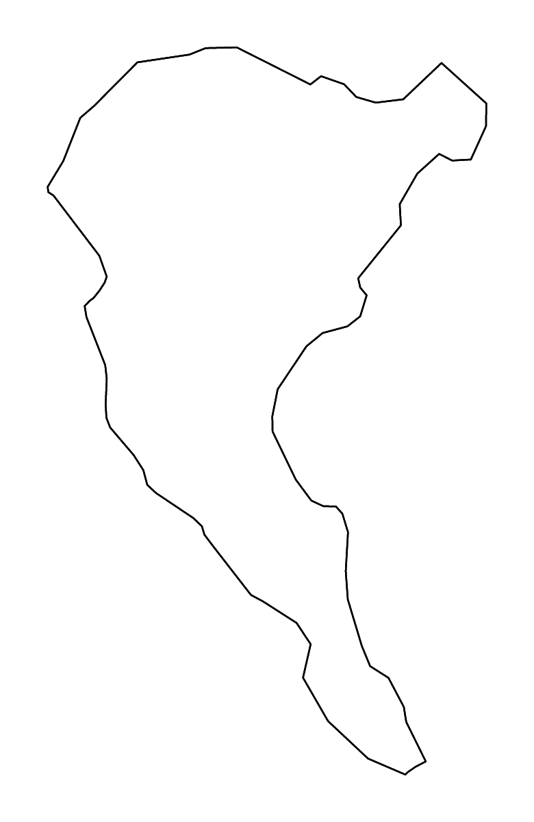 Mapa de contorno de Marion, South Carolina con ríos.