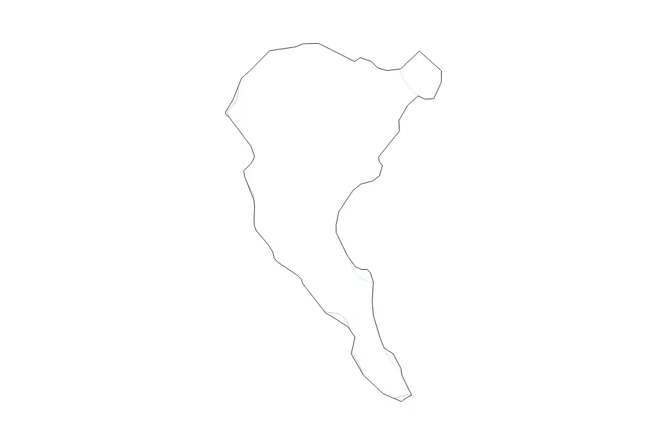 Outline map of Marion County, South Carolina with subdivision borders and rivers.