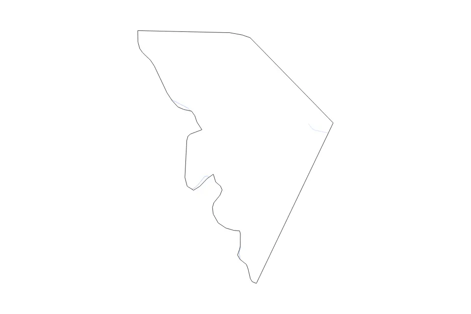 Mapa de Marlboro, South Carolina de tipo contorno y ríos para América del Norte, con contorno y ríos con límites limpios.